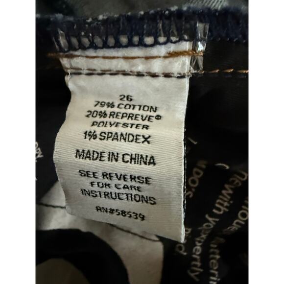 Evereve The Ever Trouser Wide Leg High Rise Jeans, Size 26 - Picture 5 of 5